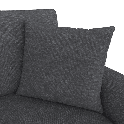 Sofá modular em U de 280 cm - 2 lugares com 2 chaise longues, arrumação rebatível, 2 almofadas, sofá de canto multifuncional em chenille - Cinza Sofá modular em U de 280 cm - 2 lugares com 2 chaise longues, arrumação rebatível, 2 almofadas, sofá de canto multifuncional em chenille - Cinza