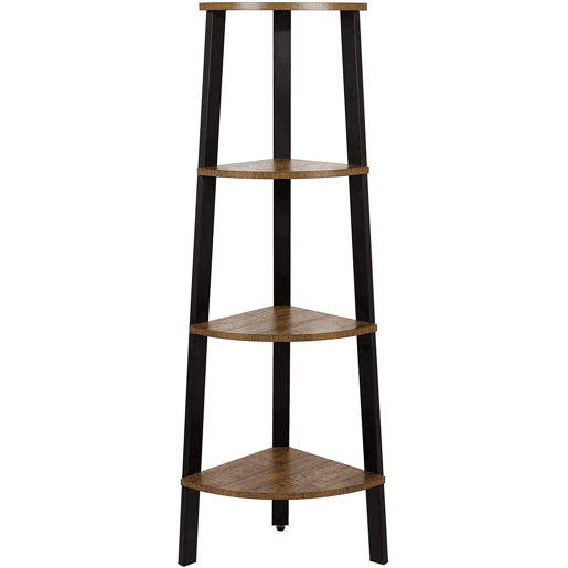 ESTANTE DE CANTO 125 cm, pretocastanho ESTANTE DE CANTO 125 cm, pretocastanho