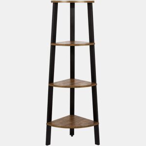 ESTANTE DE CANTO 125 cm, pretocastanho