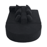 Sofá modular de 5 lugares - moderno, chenille confortável, sem montagem - preto