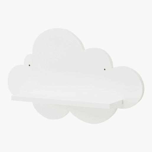 Conjunto de 3 prateleiras de parede Skanderborg em forma de nuvem Branco en.casa Conjunto de 3 prateleiras de parede Skanderborg em forma de nuvem Branco en.casa