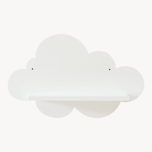 Conjunto de 3 prateleiras de parede Skanderborg em forma de nuvem Branco en.casa Conjunto de 3 prateleiras de parede Skanderborg em forma de nuvem Branco en.casa