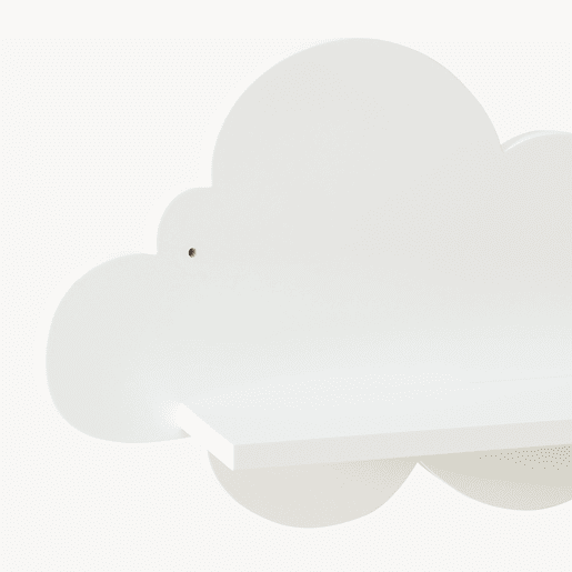 Conjunto de 3 prateleiras de parede Skanderborg em forma de nuvem Branco en.casa Conjunto de 3 prateleiras de parede Skanderborg em forma de nuvem Branco en.casa