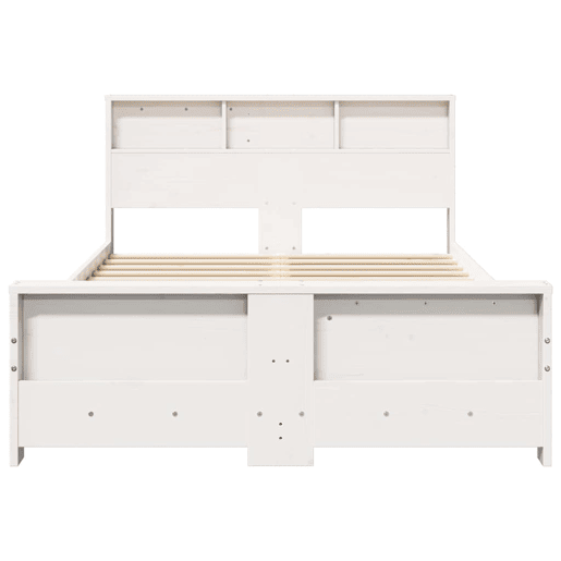 Estrutura De Cama De Casal Simple - Branco 120 x 190 cm Madeira processada