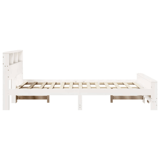 Estrutura De Cama De Casal Simple - Branco 120 x 190 cm Madeira processada