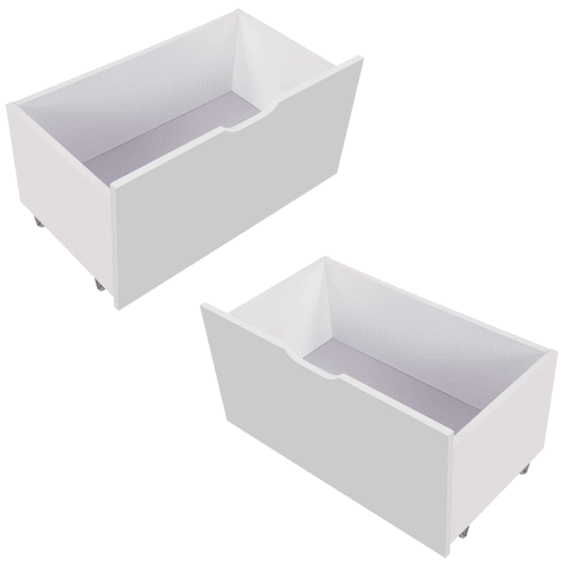 Gavetas para cama infantil, 2 unidades u2013 arrumação debaixo da cama u2013 Branco Gavetas para cama infantil, 2 unidades u2013 arrumação debaixo da cama u2013 Branco