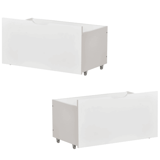 Gavetas para cama infantil, 2 unidades u2013 arrumação debaixo da cama u2013 Branco Gavetas para cama infantil, 2 unidades u2013 arrumação debaixo da cama u2013 Branco