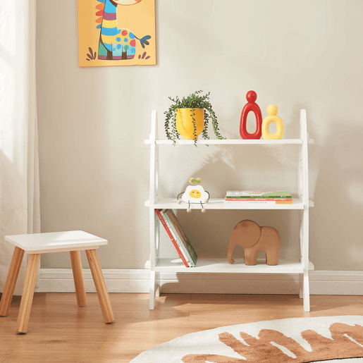 Estante infantil Tårnby orma de foguetão 70x55x25 cm - Branco en.casa
