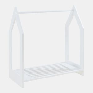 Percheiro Langeskov con prateleira 78x75x35 cm - Branco en.casa