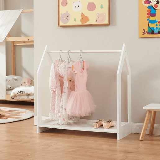 Percheiro Langeskov con prateleira 78x75x35 cm - Branco en.casa