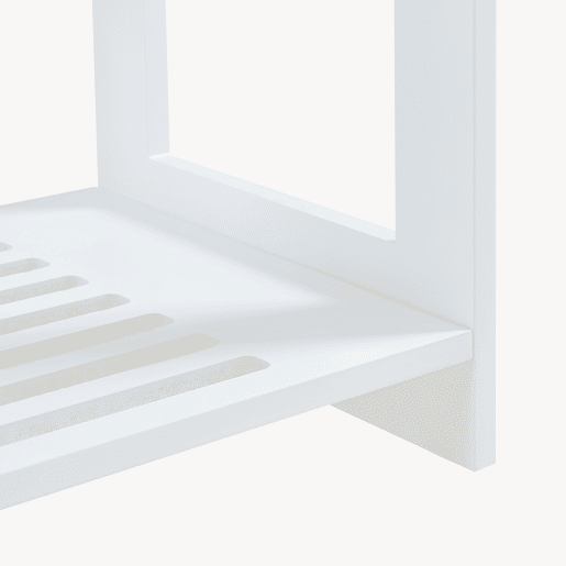 Percheiro Langeskov con prateleira 78x75x35 cm - Branco en.casa
