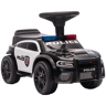 AIYAPLAY Carro Andador de Polícia para Crianças 18-36 Meses com Luz, Música e Arrumação, 65x29,5x36 cm, Preto