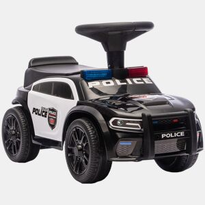 AIYAPLAY Carro Andador de Polícia para Crianças 18-36 Meses com Luz, Música e Arrumação, 65x29,5x36 cm, Preto