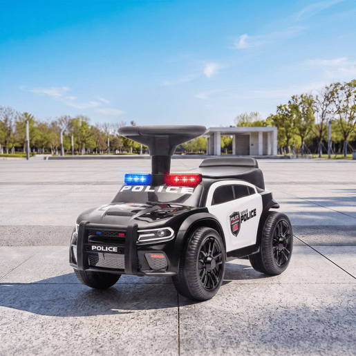 AIYAPLAY Carro Andador de Polícia para Crianças 18-36 Meses com Luz, Música e Arrumação, 65x29,5x36 cm, Preto AIYAPLAY Carro Andador de Polícia para Crianças 18-36 Meses com Luz, Música e Arrumação, 65x29,5x36 cm, Preto
