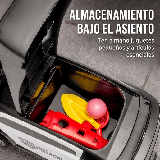 AIYAPLAY Carro Andador de Polícia para Crianças 18-36 Meses com Luz, Música e Arrumação, 65x29,5x36 cm, Preto AIYAPLAY Carro Andador de Polícia para Crianças 18-36 Meses com Luz, Música e Arrumação, 65x29,5x36 cm, Preto