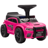 AIYAPLAY Carro Andador de Polícia para Crianças 18-36 Meses, com Luz, Música e Arrumação, 65x29,5x36 cm, Rosa