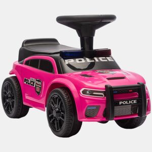AIYAPLAY Carro Andador de Polícia para Crianças 18-36 Meses, com Luz, Música e Arrumação, 65x29,5x36 cm, Rosa