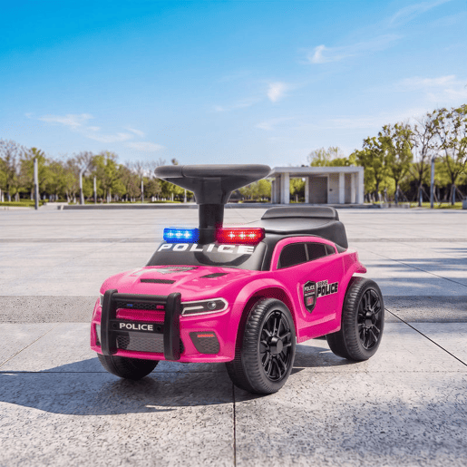 AIYAPLAY Carro Andador de Polícia para Crianças 18-36 Meses, com Luz, Música e Arrumação, 65x29,5x36 cm, Rosa AIYAPLAY Carro Andador de Polícia para Crianças 18-36 Meses, com Luz, Música e Arrumação, 65x29,5x36 cm, Rosa