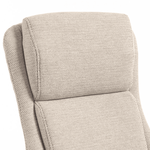 HOMCOM Cadeira de Escritório Giratória em Chenille com Encosto Alto, Função de Balanço, Altura Ajustável e Rodas em PU - Bege HOMCOM Cadeira de Escritório Giratória em Chenille com Encosto Alto, Função de Balanço, Altura Ajustável e Rodas em PU - Bege