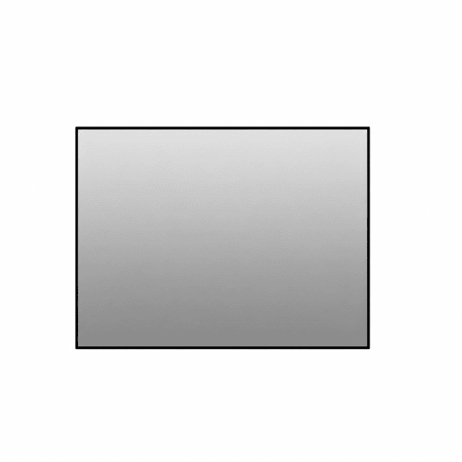 Espelho de casa de banho 50 x 70 cm - moldura em alumínio preto, espelho HD sem cobre, montagem horizontal e vertical - preto