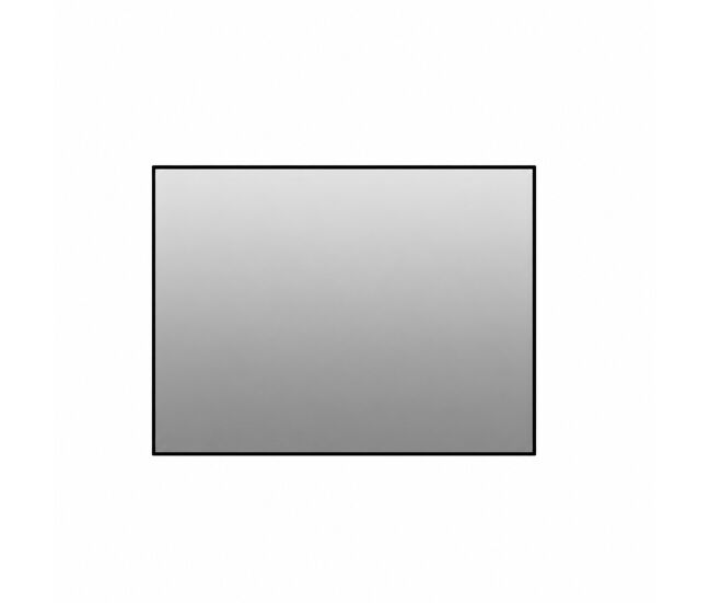 Espejo de baño 50x70 cm - marco de aluminio negro, espejo hd sin cobre, montaje horizontal y vertical - negro