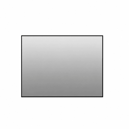 Espelho de casa de banho 60 x 80 cm - Moldura em alumínio preto, sem cobre, montável na horizontal e na vertical - Preto