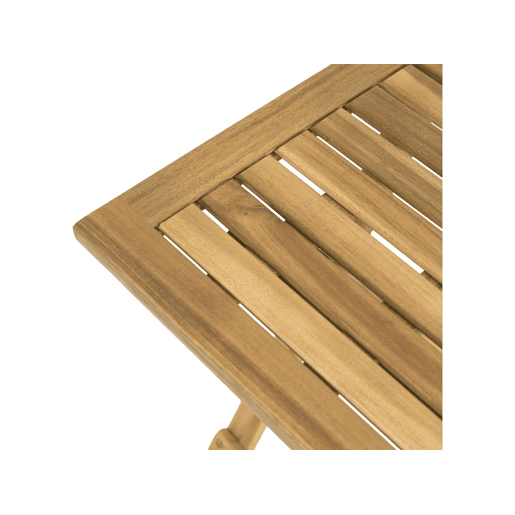 Mesa de apoio de jardim dobrável Portimão em madeira - 40 x 40 x 40 cm - Castanho Mesa de apoio de jardim dobrável Portimão em madeira - 40 x 40 x 40 cm - Castanho