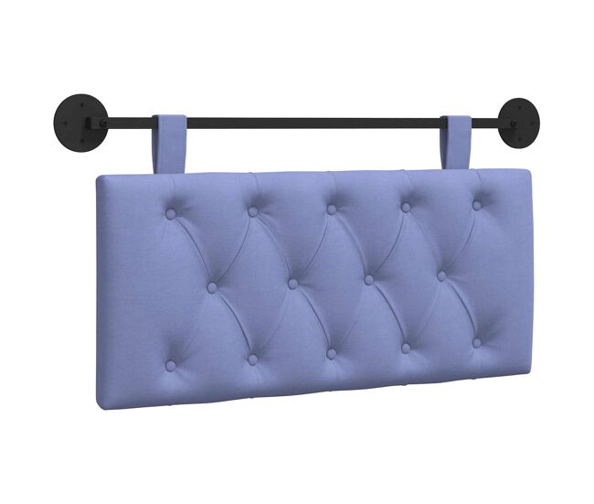 Cabecero - mueble cabecero colgante azul jeans tela