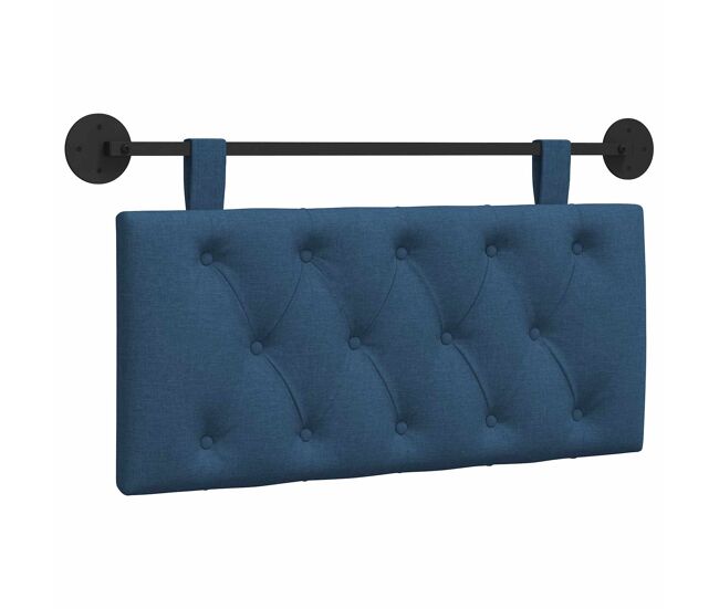 Cabecero - mueble cabecero colgante azul tela