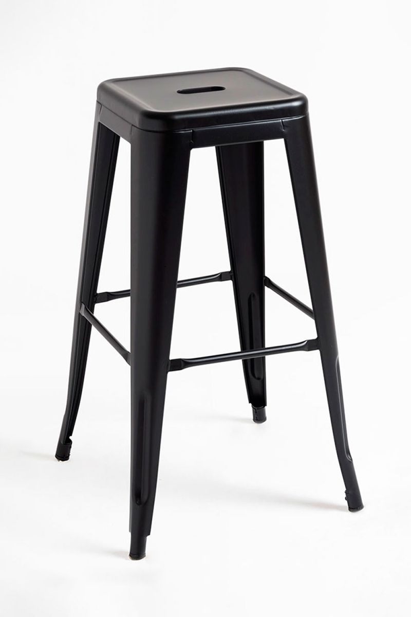 Pack 4 taburetes torix altos - negro mate