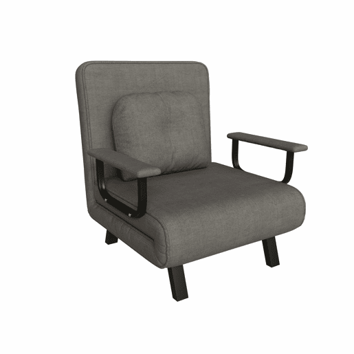 Poltrona reclinável 60 × 60 × 79 cm u2013 encosto ajustável em 5 posições, tecido chenilla, apoios dobráveis e posição de cama a 180° u2013 Cinzento Poltrona reclinável 60 × 60 × 79 cm u2013 encosto ajustável em 5 posições, tecido chenilla, apoios dobráveis e posição de cama a 180° u2013 Cinzento