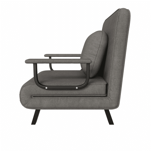 Poltrona reclinável 60 × 60 × 79 cm u2013 encosto ajustável em 5 posições, tecido chenilla, apoios dobráveis e posição de cama a 180° u2013 Cinzento Poltrona reclinável 60 × 60 × 79 cm u2013 encosto ajustável em 5 posições, tecido chenilla, apoios dobráveis e posição de cama a 180° u2013 Cinzento