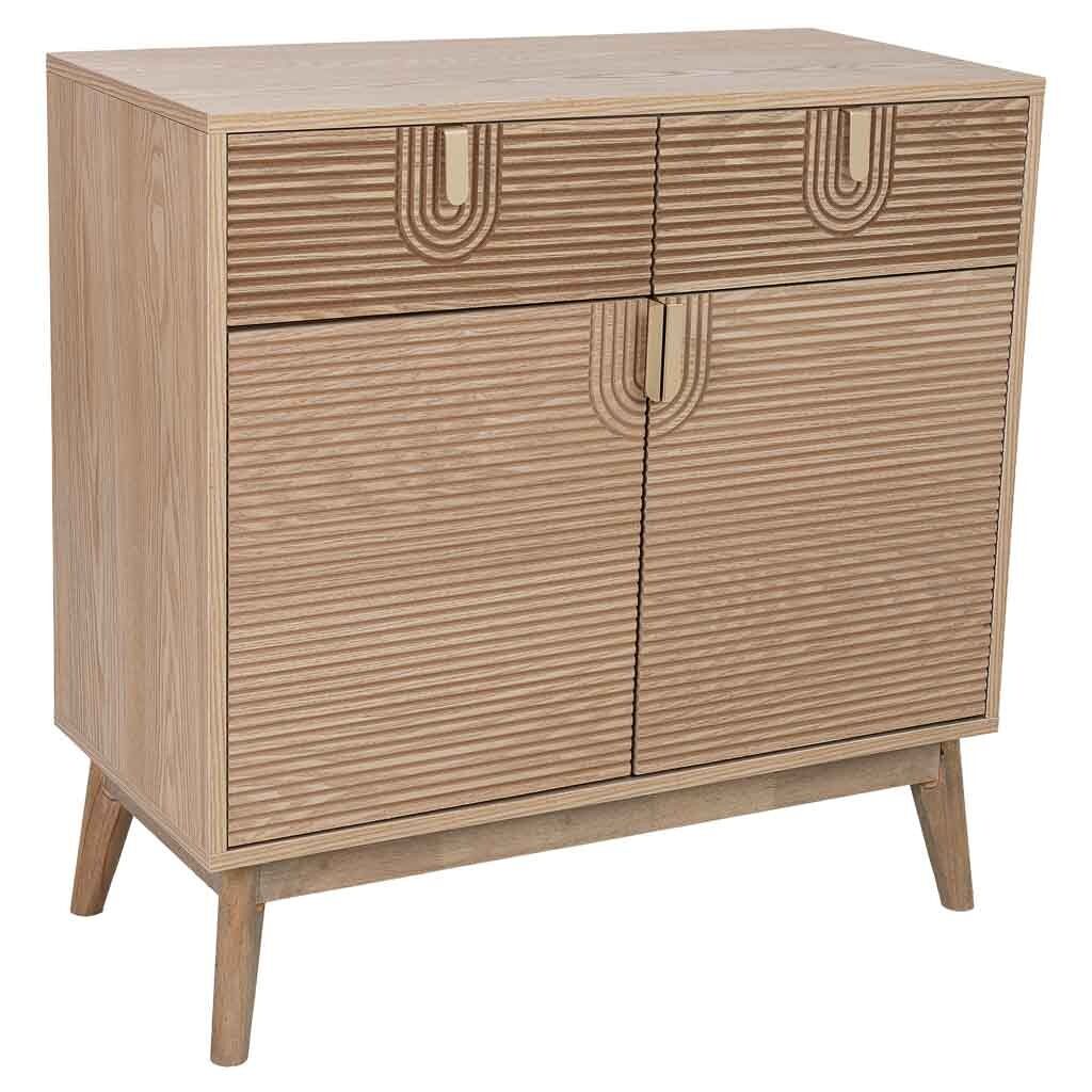 Aparador de madera marrón 80x39x80h cm