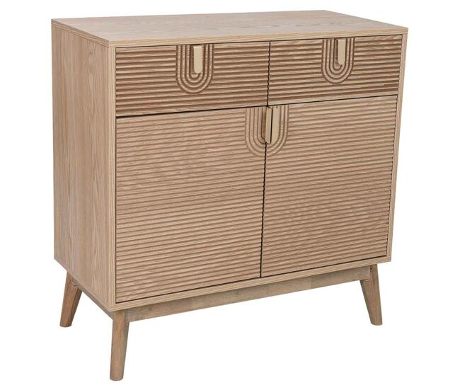 Aparador de madera marrón 80x39x80h cm