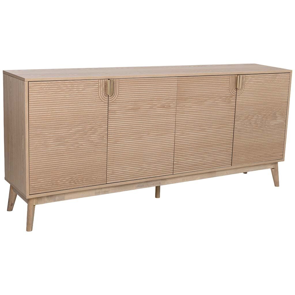 Aparador de madera marrón 180x39x80h cm