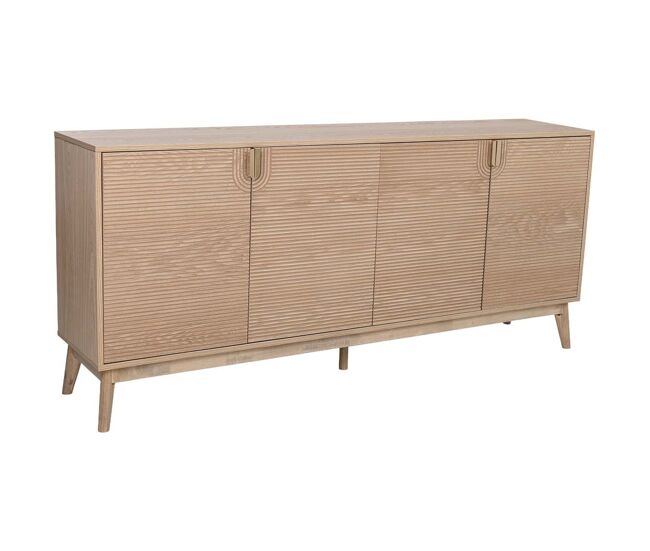 Aparador de madera marrón 180x39x80h cm