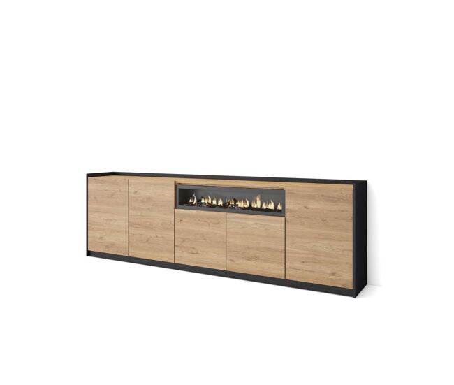 Aparador atajate-01 con chimenea led para salón