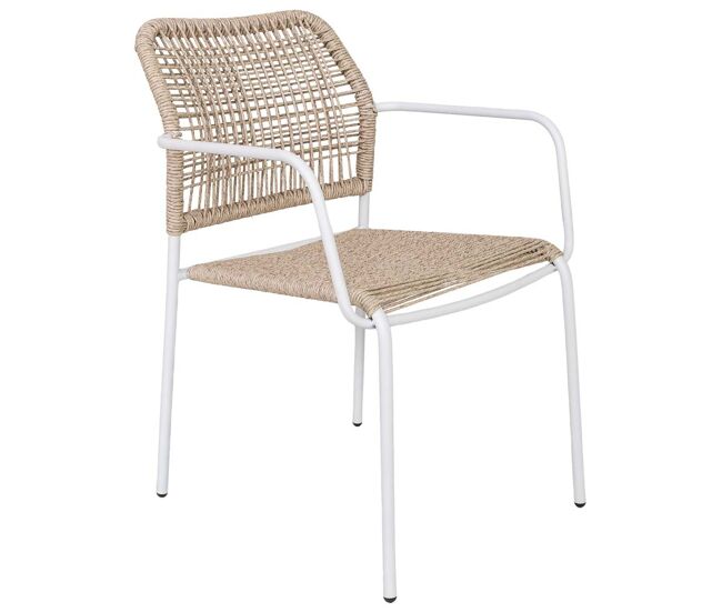 Silla de metal con cuerda