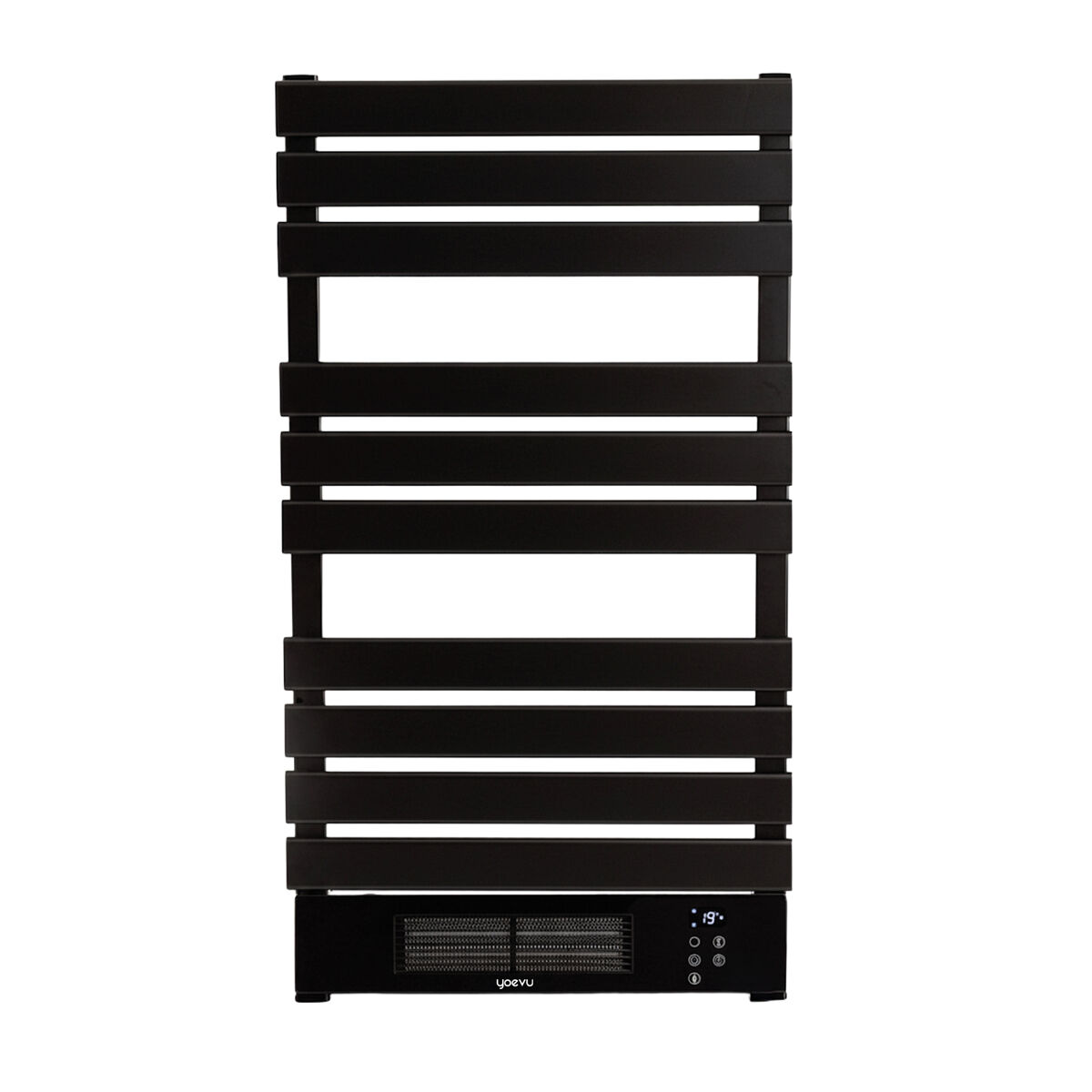 Toallero eléctrico yoevu 2000 w con calefactor, wifi, negro, 101 x 55.5 cm, sin estante - yv-tw1000b