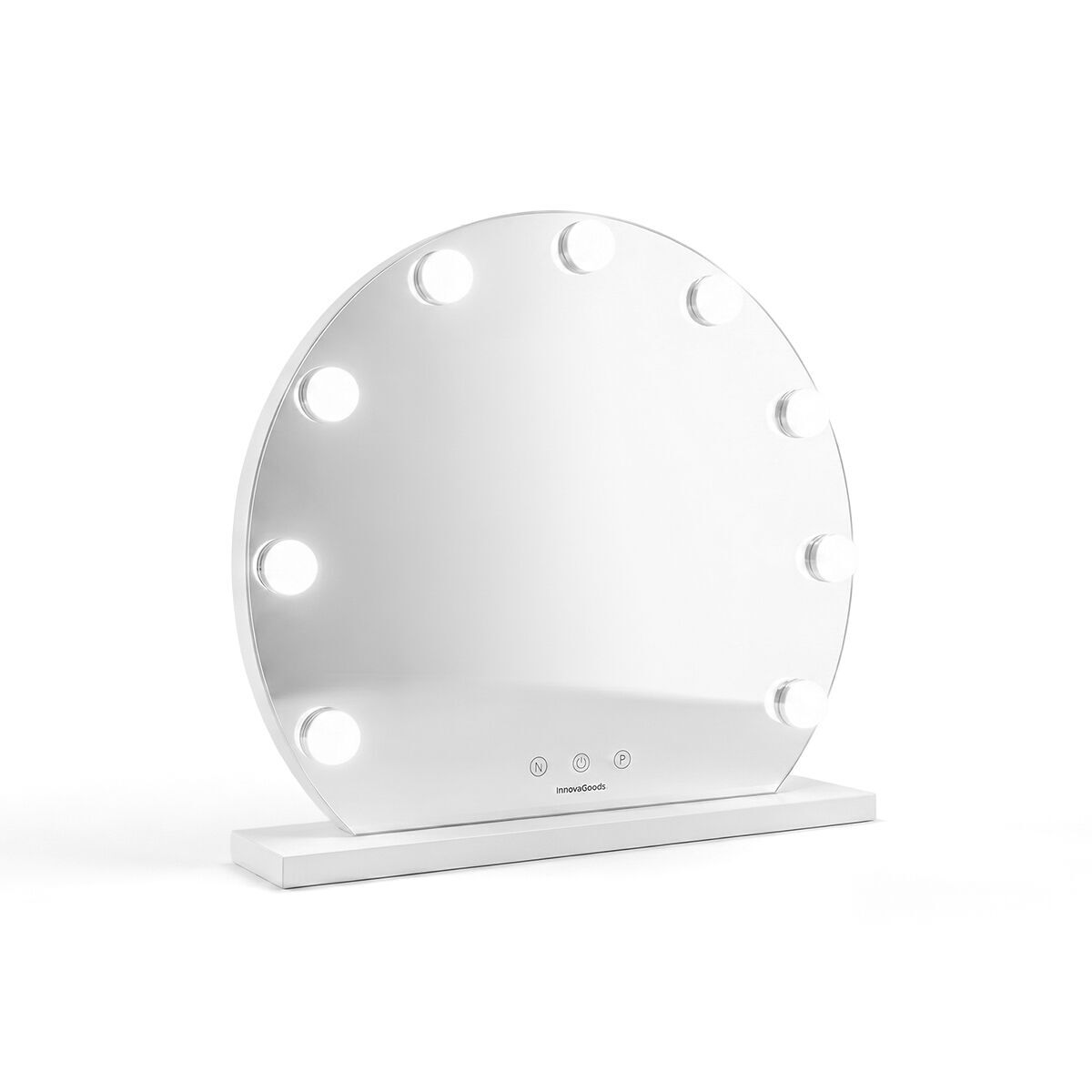 Espejo hollywood, 9 led, 3 tonos, brillo regulable innovagoods