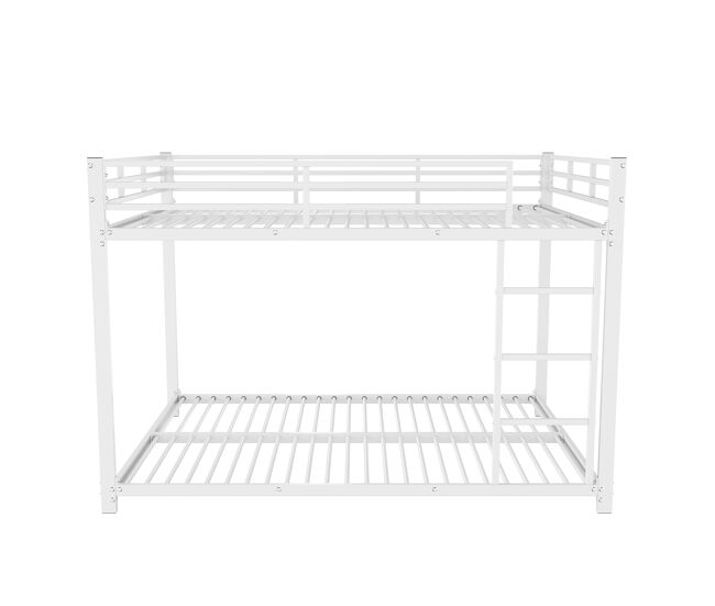 Litera infantil de hierro 140x200 cm - blanco