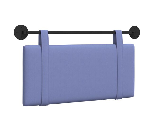 Cabecero - mueble cabecero colgante azul jeans tela