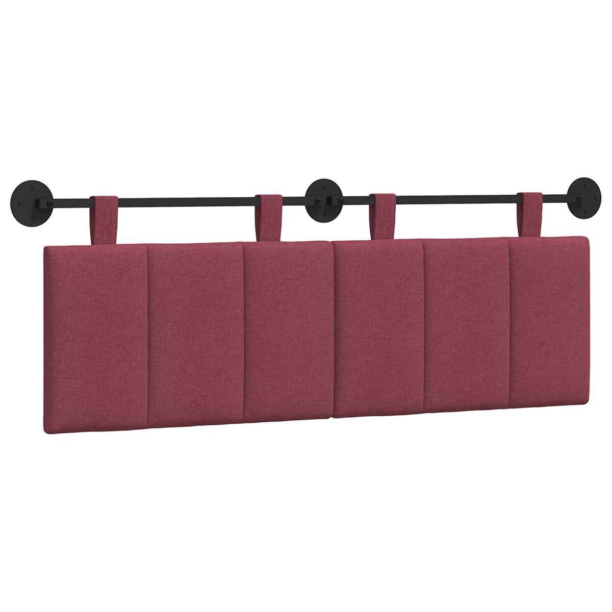 Cabecero - mueble cabecero colgante rojo vino tela