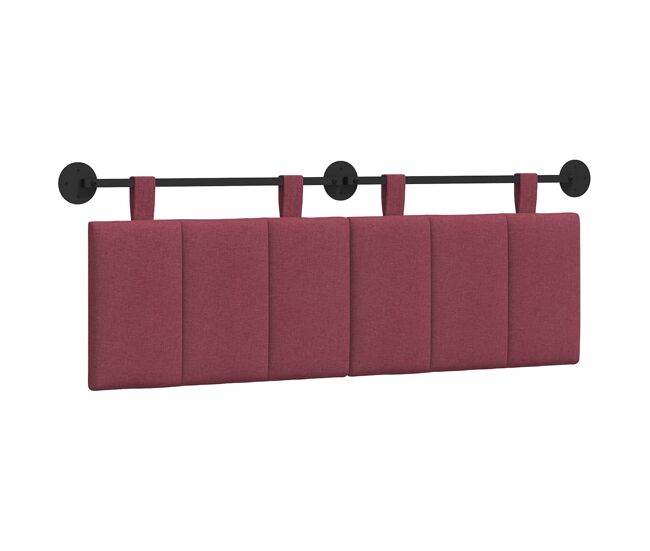 Cabecero - mueble cabecero colgante rojo vino tela