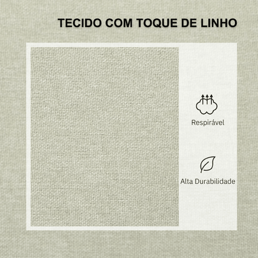 HOMCOM Sofá de 2 Lugares Estofado em Linho Sintético com Espaço de Armazenamento, Sofá Moderno com 2 Almofadas, Bolsos e Pés de Madeira, Suporta até 240 kg para Quarto ou Sala 135x71x84 cm Bege HOMCOM Sofá de 2 Lugares Estofado em Linho Sintético com Espaço de Armazenamento, Sofá Moderno com 2 Almofadas, Bolsos e Pés de Madeira, Suporta até 240 kg para Quarto ou Sala 135x71x84 cm Bege