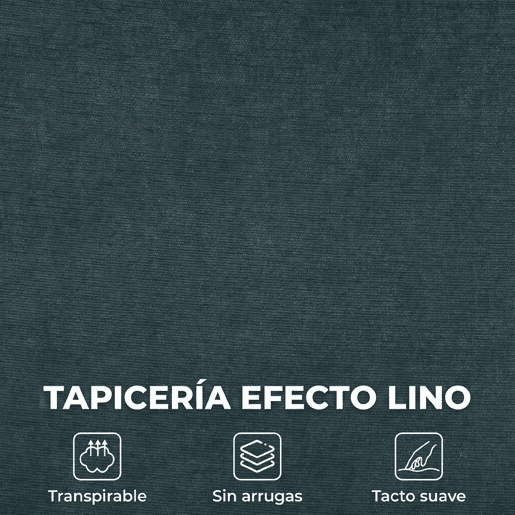 HOMCOM Cadeirão de Baloiço com Apoio para os Pés Ajustável em 5 Posições, Braços em Madeira, Acolchoamento Duplo, Assento Largo e Encosto Alto, Verde Escuro