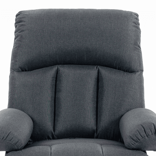 HOMCOM Poltrona de Massagem Relax Reclinável, 8 Pontos de Massagem, Calor Lombar, Comando, Assento com Molas, Bolsos Laterais, Tecido Efeito Linho, Cinzento-Escuro HOMCOM Poltrona de Massagem Relax Reclinável, 8 Pontos de Massagem, Calor Lombar, Comando, Assento com Molas, Bolsos Laterais, Tecido Efeito Linho, Cinzento-Escuro