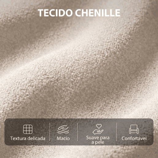 HOMCOM Poltrona de Massagem, Poltrona Relax Reclinável 160° com Comando, Apoio para Pés, 2 Zonas de Massagem, Encosto Alto, Assento com Molas, Bolsos, Estofada em Chenille, 66x91x108 cm Creme HOMCOM Poltrona de Massagem, Poltrona Relax Reclinável 160° com Comando, Apoio para Pés, 2 Zonas de Massagem, Encosto Alto, Assento com Molas, Bolsos, Estofada em Chenille, 66x91x108 cm Creme