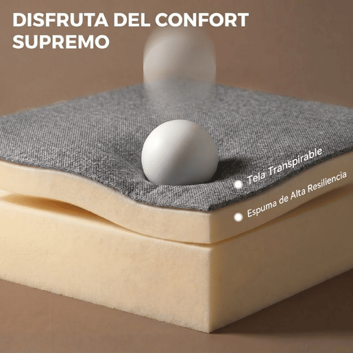 HOMCOM Cadeira de Baloiço em Linho com Almofada Lombar, Encosto Alto e Assento Largo de 72 cm, Dupla Camada, para Sala ou Quarto, Cinzento Claro HOMCOM Cadeira de Baloiço em Linho com Almofada Lombar, Encosto Alto e Assento Largo de 72 cm, Dupla Camada, para Sala ou Quarto, Cinzento Claro