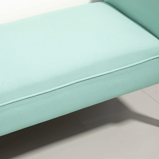 HOMCOM Banco de Fundo de Cama, Banqueta Estofada em Lona com Pés de Madeira, Apoio para Braços e Assento Almofadado, Estilo Moderno para Quarto, Entrada, Corredor, Verde Claro